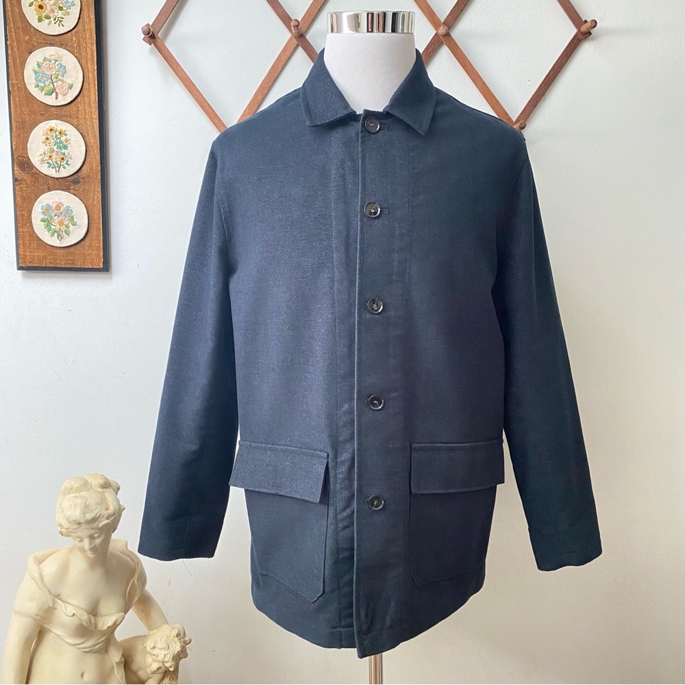 Wear London Tweed Knit Minimalist Jacket Made In England